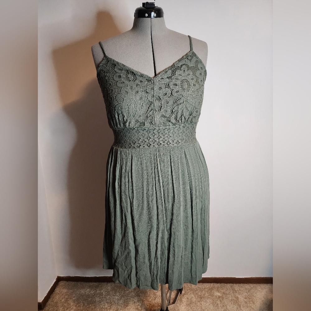 Beautiful sage green sun dress